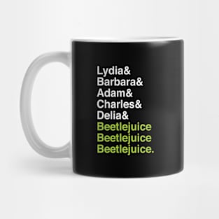 Beetlejuice Ampersand Names Mug